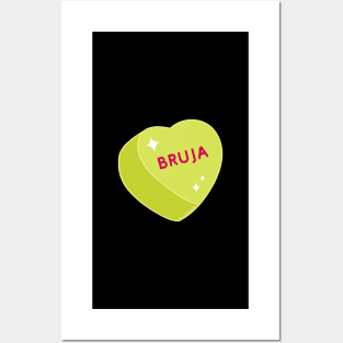 Bruja Candy Heart Valentine's Day Posters and Art